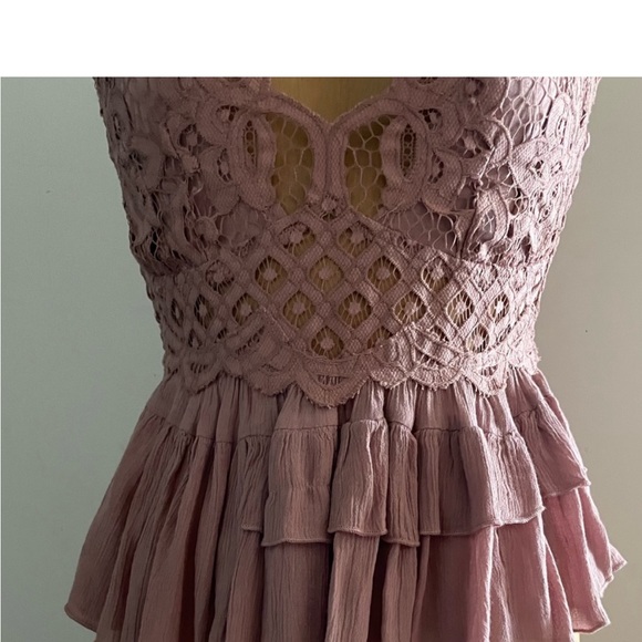 Free people] Rose lace Cami Crop Bra top. - Picture 7 of 14